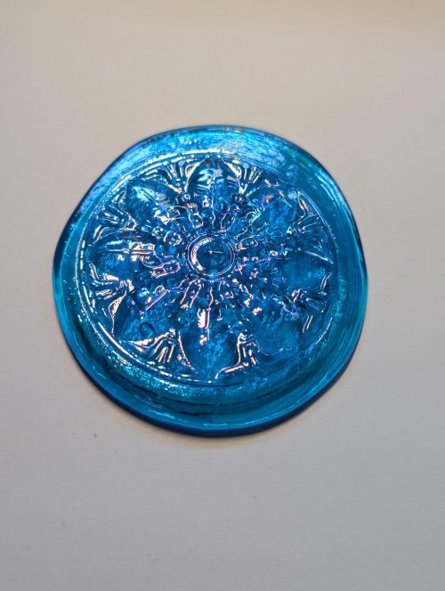Iridized Pressed Glass Jewels from Kokomo Opalescent Glass Company