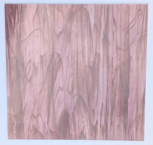 Original Spectrum Pale Purple & White Wispy Stained Glass Sheet, 349-1, 12x12"