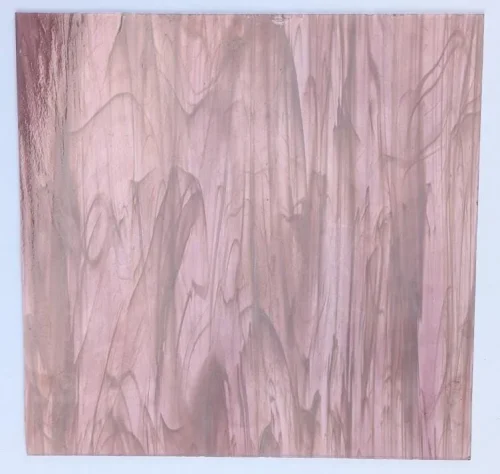 Original Spectrum Pale Purple & White Wispy Stained Glass Sheet, 349-1, 12x12"