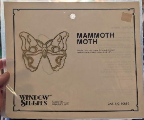 Creative Craftsmen Window Sillies Mammoth Moth Brass Filigree for Stained Glass