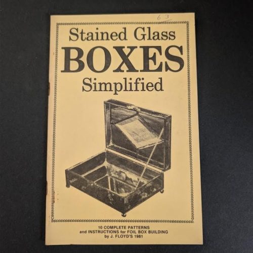 Vintage 1981 Stained Glass Boxes Simplified Pattern & Instructional Book
