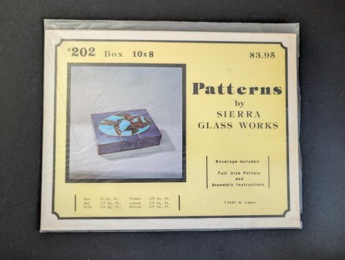 Vintage Stained Glass Box Pattern #202 by Sierra Glass Works