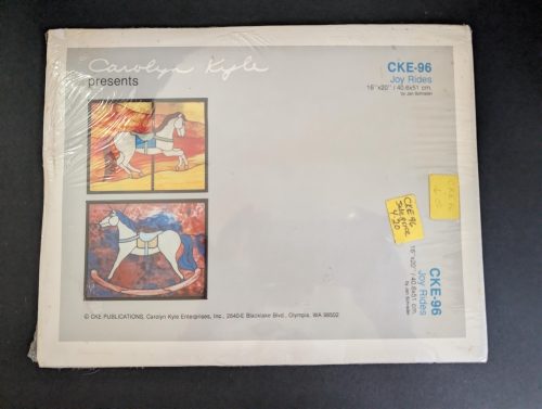 Vintage Carolyn Kyle Joy Rides CKE-96 Stained Glass Patterns