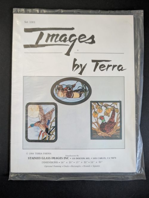 Vintage Images by Terra Stained Glass Patterns of Ducks Set 1001