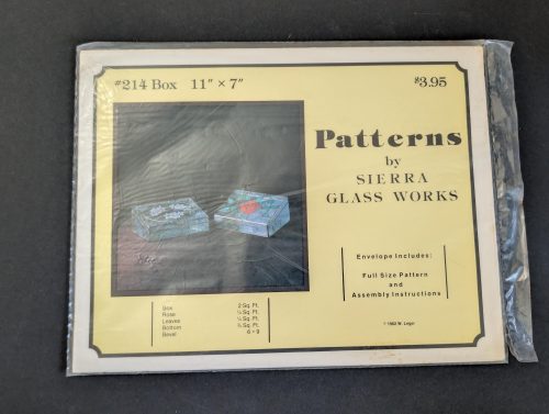 Vintage Stained Glass 3D Box Patterns #214 by Sierra Glass Works