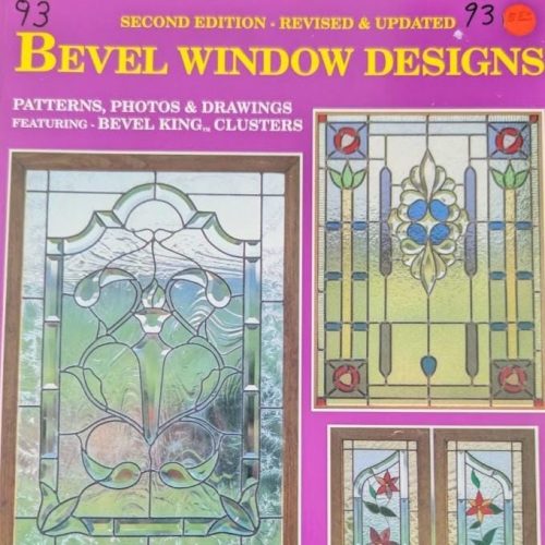 Vintage Bevel Window Designs by Wardell Publications Stained Glass Pattern Book