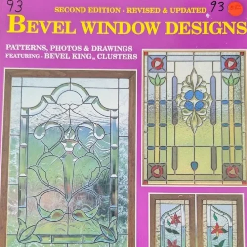 Vintage Bevel Window Designs by Wardell Publications Stained Glass Pattern Book