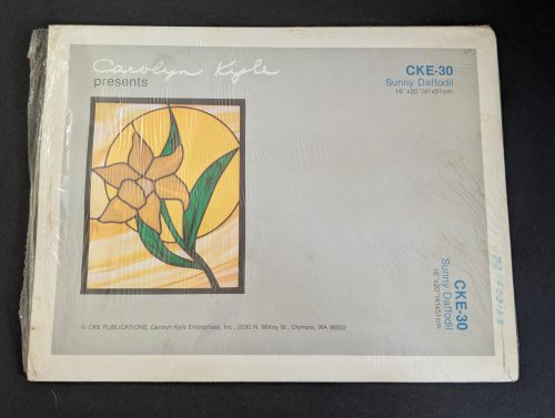 Vintage Carolyn Kyle Sunny Daffodil CKE-30 Stained Glass Pattern