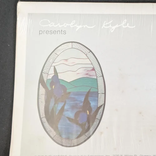 Vintage Carolyn Kyle Iris Scene CKE-47 Stained Glass Pattern