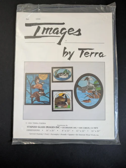Vintage Images by Terra Stained Glass Patterns of Ducks and Geese, Set IM 1006