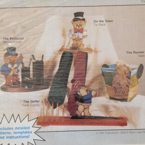 Vintage Carolyn Kyle Bears on Parade 3D Stained Glass Patterns, CKE-102