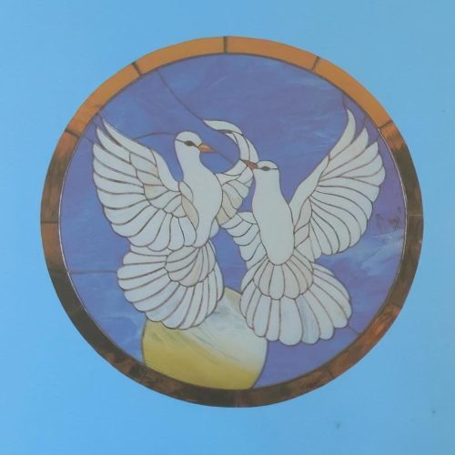 Vintage 1981 Hidden House by Judy Miller Window Pattern Birds J-54 Stained Glass Pattern