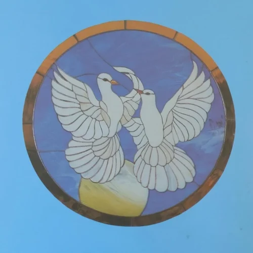 Vintage 1981 Hidden House by Judy Miller Window Pattern Birds J-54 Stained Glass Pattern