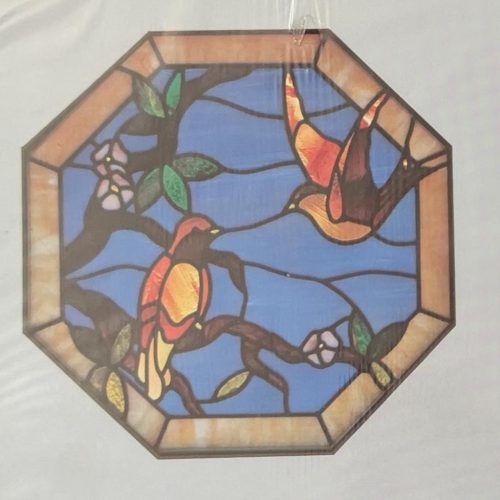 Vintage 1985 Carolyn Kyle Bird & Flower CKE-58 Stained Glass Pattern