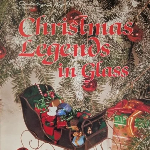 Vintage 1986 Christmas Stained Glass Pattern Book by Kathy Von Ruebendale