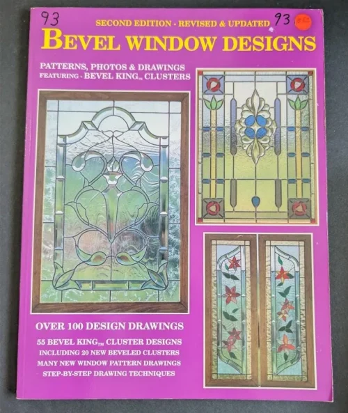 Vintage Bevel Window Designs by Wardell Publications Stained Glass Pattern Book