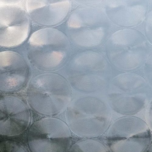 Vintage 1970s Pilkington Discus Clear Architectural Stained Glass Sheet
