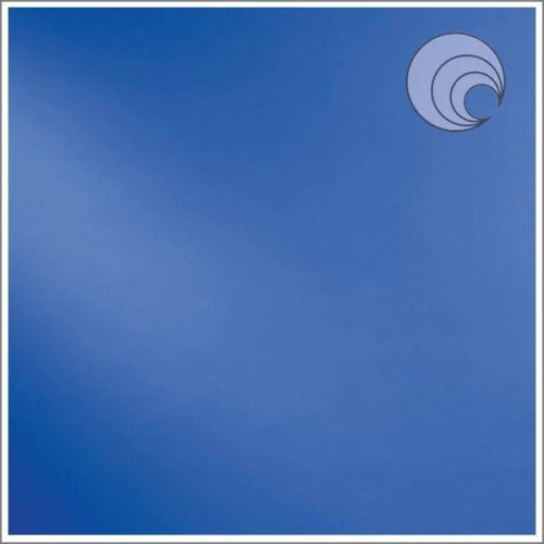 Oceanside Medium Blue Solid Opal Fusible Stained Glass Sheet, COE 96, 230-72, 12x12"