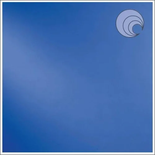 Oceanside Medium Blue Solid Opal Fusible Stained Glass Sheet, COE 96, 230-72, 12x12"