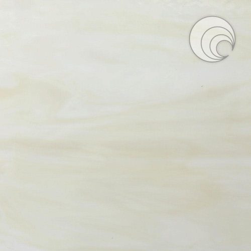 Oceanside Ivory/White "Sand" Fusible Stained Glass Sheet, COE 96, 810-81S, 12x12"