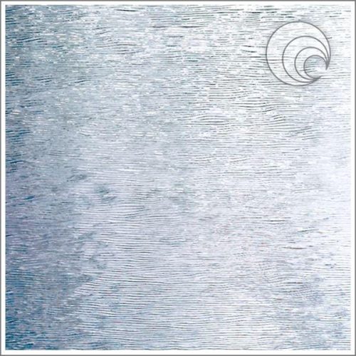 Oceanside Clear Cord Textured Fusible Stained Glass Sheet, COE 96, 100C, 12x12"