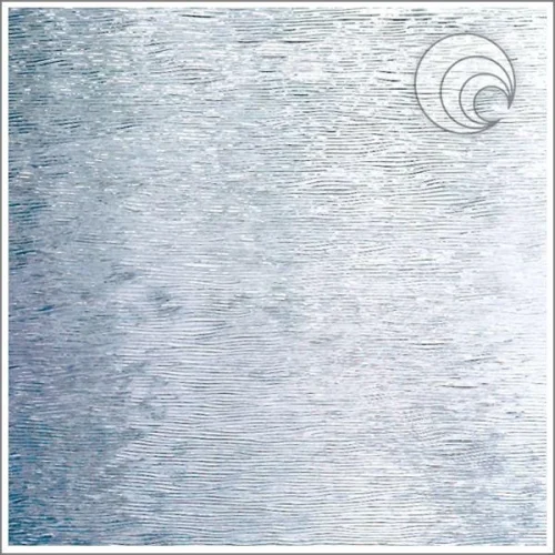 Oceanside Clear Cord Textured Fusible Stained Glass Sheet, COE 96, 100C, 12x12"
