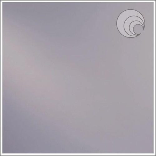 Oceanside Pale Gray Solid Transparent Fusible Stained Glass Sheet, COE96, 180-8S, 12x12"