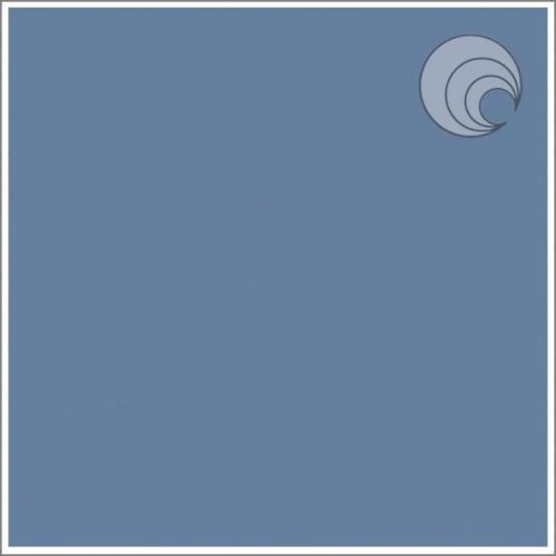 Oceanside Chambray Blue Solid Opal Fusible Stained Glass Sheet, COE 96, 60-079, 12x12"