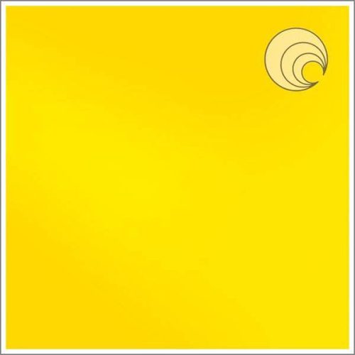 Oceanside Sunflower Yellow Solid Opal Fusible Stained Glass Sheet, COE 96, 267-72, 12x12"