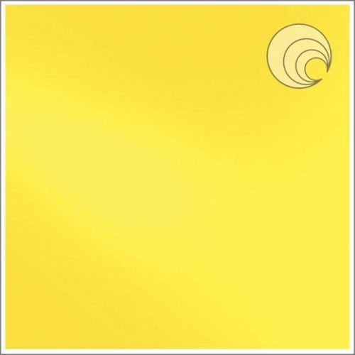 Oceanside Solid Yellow Opal Fusible Stained Glass Sheet, COE 96, 280-72, 12x12"