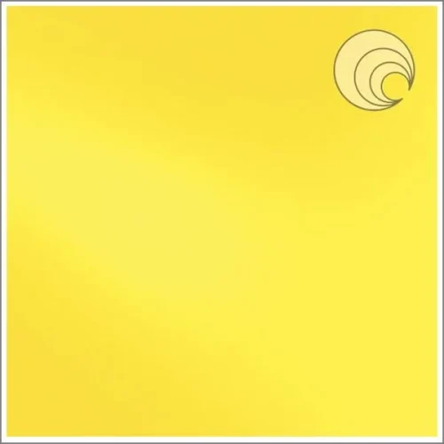 Oceanside Solid Yellow Opal Fusible Stained Glass Sheet, COE 96, 280-72, 12x12"