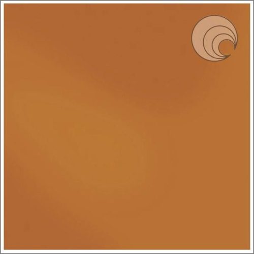 Oceanside Terra Cota Amber Solid Opal Fusible Stained Glass Sheet, COE 96, 215-72, 12x12"
