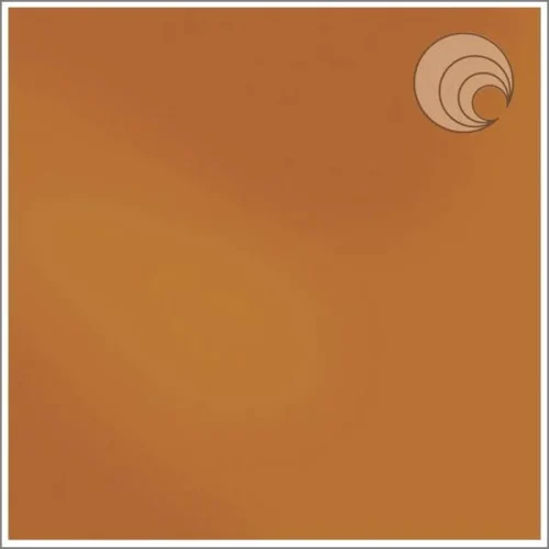 Oceanside Terra Cota Amber Solid Opal Fusible Stained Glass Sheet, COE 96, 215-72, 12x12"
