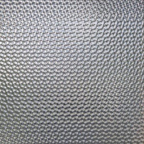 Vintage, Mid-Century Geometric Textured Privacy Architecural Glass Sheet, 9.25x12"