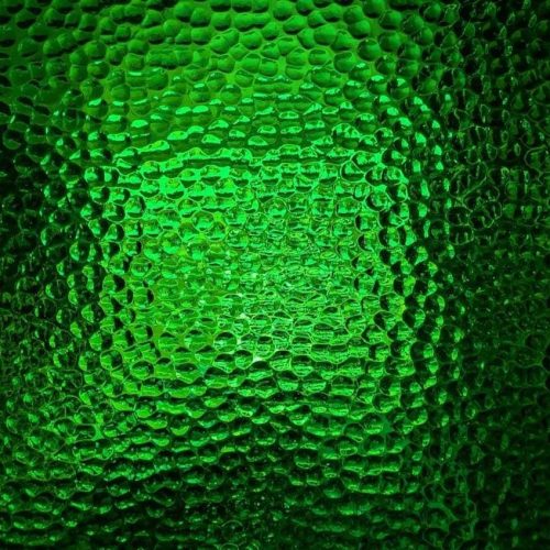 Wissmach Green Hammered Cathedral Stained Glass Sheet, 10x12"