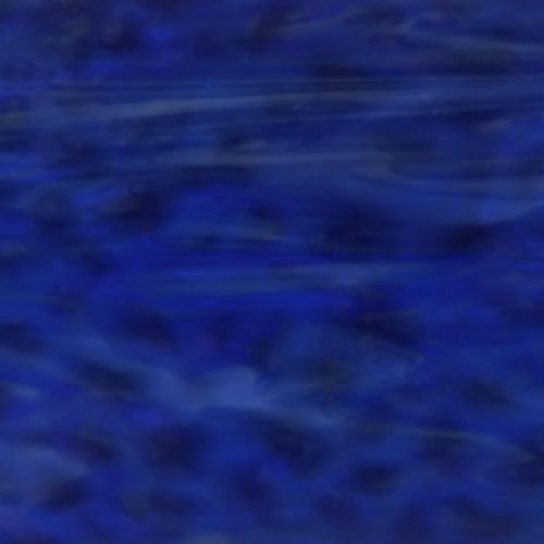 Vintage, Original Armstrong Blue Opal Shadowglass Textured Stained Glass Sheet, 6.75x9.5"