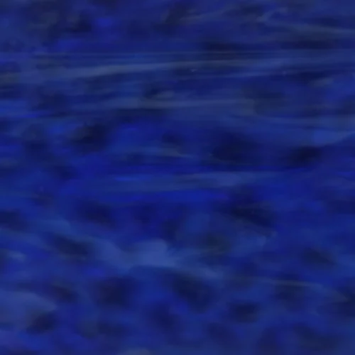 Vintage, Original Armstrong Blue Opal Shadowglass Textured Stained Glass Sheet, 6.75x9.5"