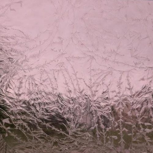 Light Purple Colored Glue Chip Stained Glass Sheet, 12x12"