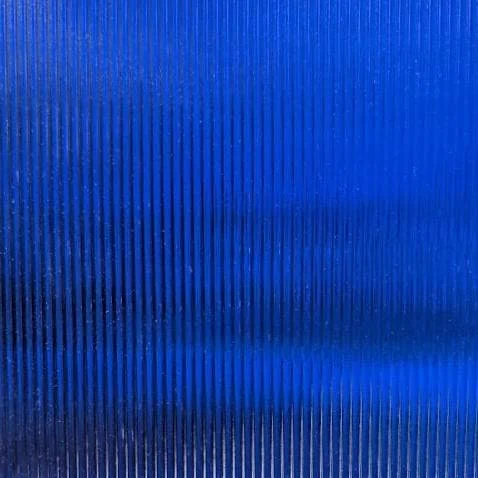 Vintage Wissmach Cobalt Blue Aerolite Textured Stained Glass Sheet, 8x10.5"