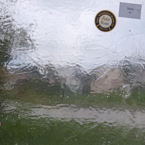Wissmach Clear Seedy Textured Stained Glass Sheet